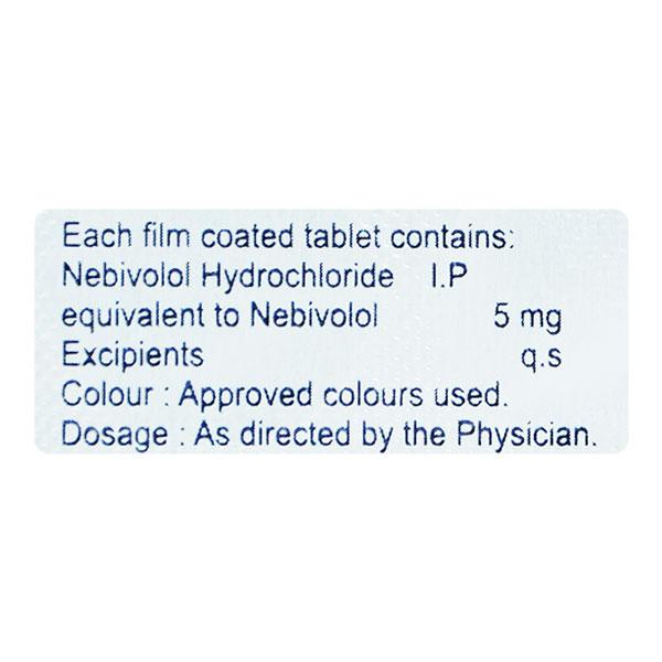 NEBIDIP 5mg Tablet 10's - Hypertension-Bet