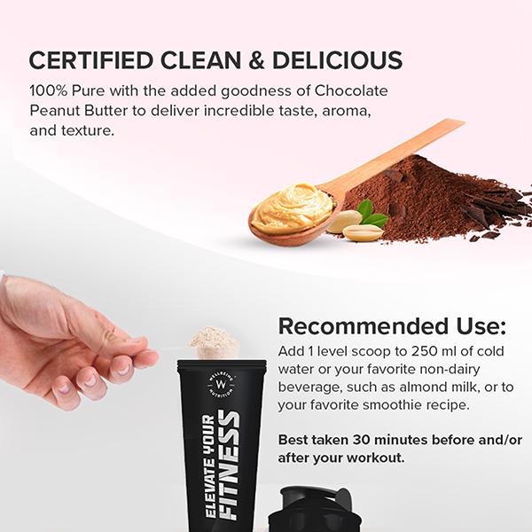 Wellbeing Nutrition Her Superfood Plant Protein Powder Chocolate Peanut Butter 500 g - Nutritional Bars