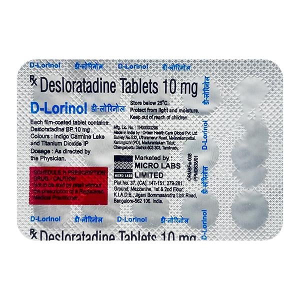 Netmeds | D LORINOL Tablet 15's