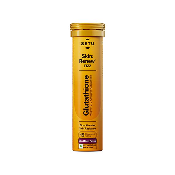 Setu Skin Renew - 15 Effervescent Tablets, Glutathione With Vitamin C, Gluta Fizz, Mixed Berry Flavour 1's - Multi-Vitamins
