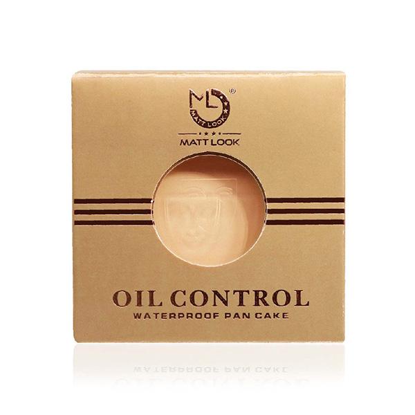 Matt Look Oil Control Waterproof Pan Cake Makeup -02 Light Sweep 15gm - Compact Powder