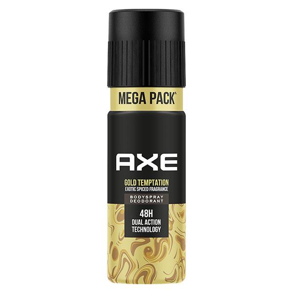 Axe Gold Temptation Long Lasting Deodorant Bodyspray For Men 215 ml - Men Deodorants/Roll-Ons