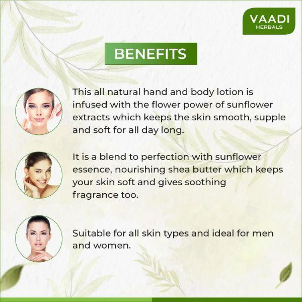 Vaadi Herbals Hand & Body Lotion With Sunflower Extract 110 ml - Lotions & Creams