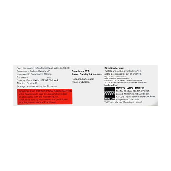 FARONAC 300 ER Tablet 10's - Bacterial Infections-OBL