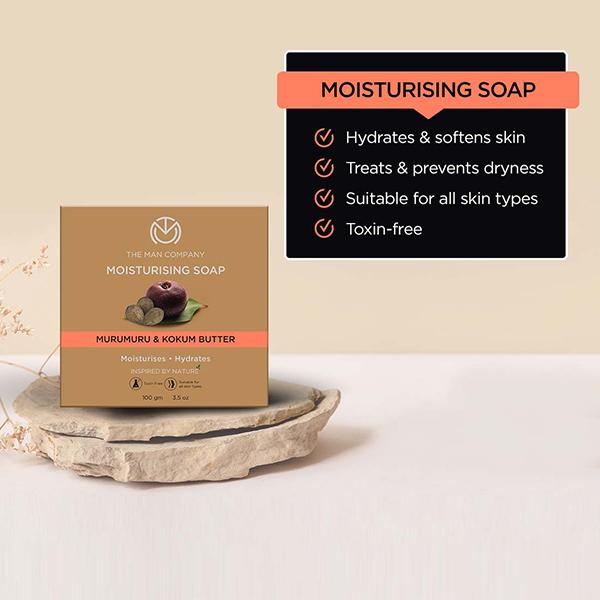 The Man Company Moisturising Soap for Men 100gm each 2's - Soaps