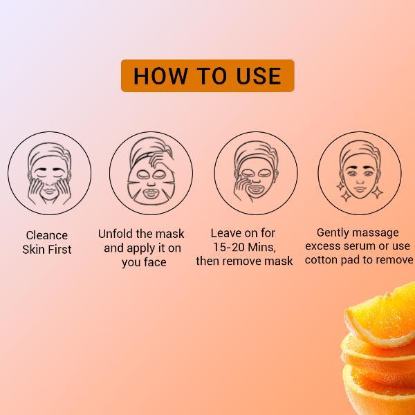 Mancode Vitamin C Facial Sheet Mask For All Skin Types 25 gm - Face Mask