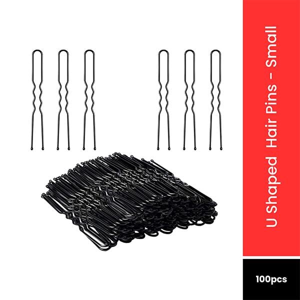 Netmeds | Bronson Professional U Shaped Hair Pins 60mm with Storage Box Thick Black Ball Tip Metal 350's