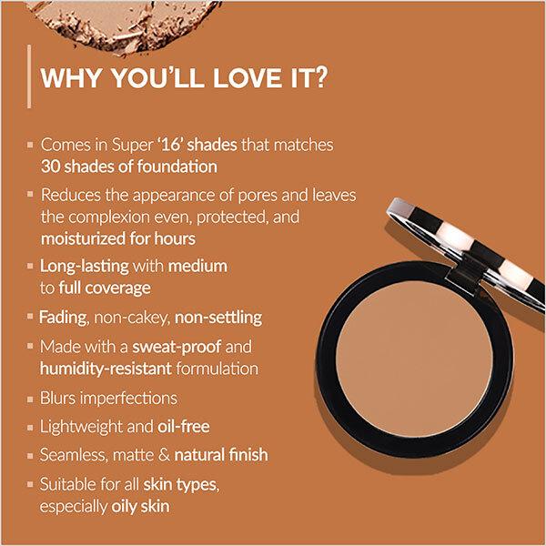 Colorbar 24Hrs Weightless Foundation Powder Pf005 9.5 Gm - Foundation
