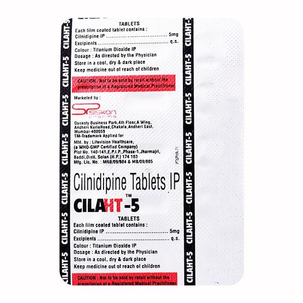 CILAHT 5 Tablet 10's - Hypertension-Cal