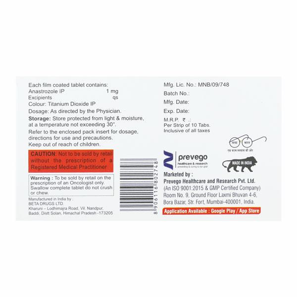 ANASTRAVAC Tablet 10's - Cancer Oncology-Hor