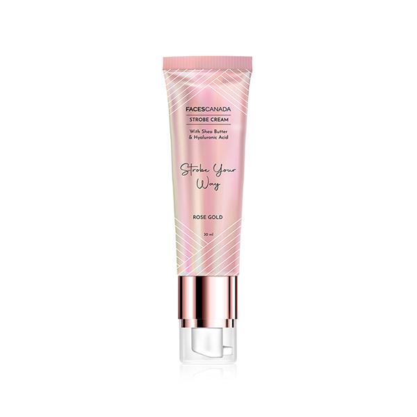 Facescanada Strobe Cream with Shea Butter & Hyaluronic Acid Strobe Your Way Rose-Gold 30ml - Face Moisturizers
