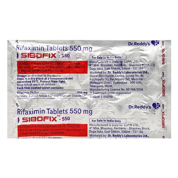 Sibofix 550mg Tablet 10'S - Bacterial Infections-OAB