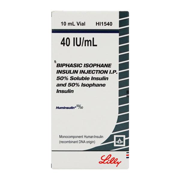 Huminsulin 50/50 40IU Injection 1X10ml - Diabetes-Ins