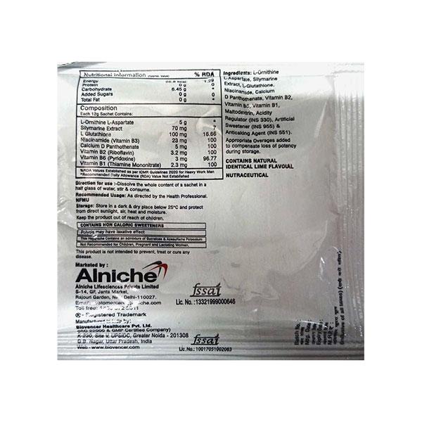 HEPANICHE NEW No Added Sugar Lime Flavour (Nutraceutical) Sachet 12g - Supplements-Vam