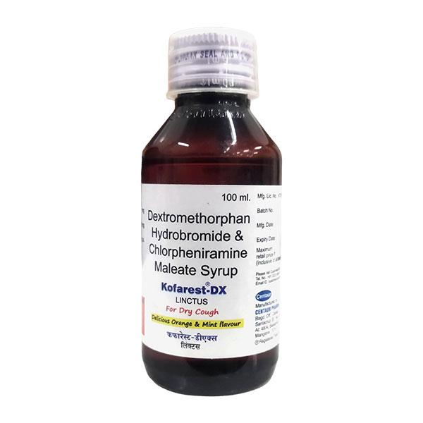 KOFAREST DX DELICIOUS ORANGE & MINT FLAVOUR FOR DRY COUGH Linctus 100ml