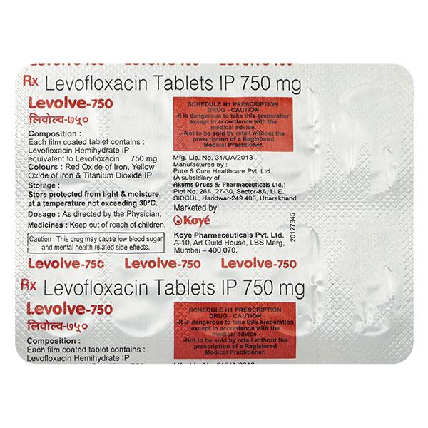 Levolve 750mg Tablet 10'S