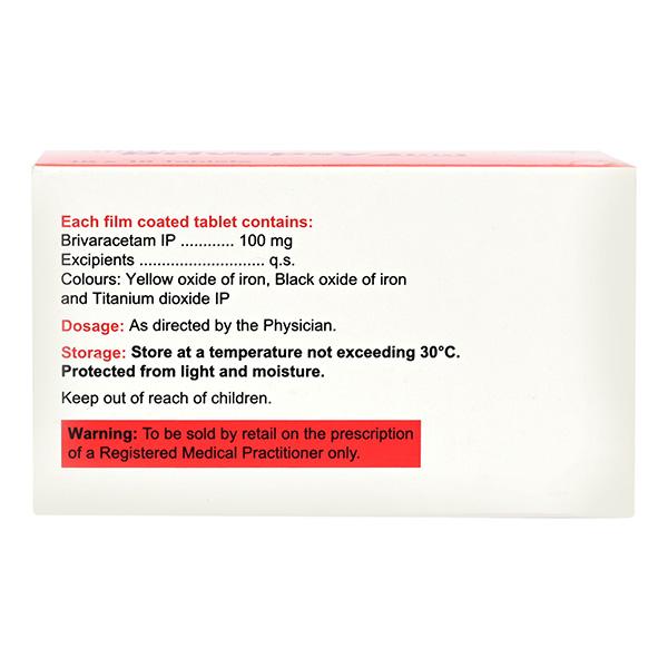 BRIVEPSY 100 Tablet 10's - Epilepsy/Convulsion-Ant