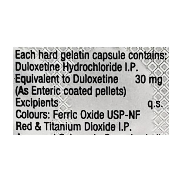 Delok 30mg Capsule 10'S - Depression-Ant