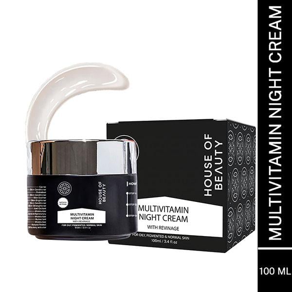 House of Beauty Multivitamin Nourish Night Cream with Revinage For Pigmented Ageing Skin 100ml - Night Cream