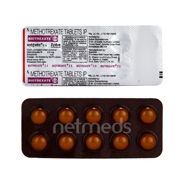 Biotrexate 2.5mg Tablet 10'S - Cancer Oncology-Cyt