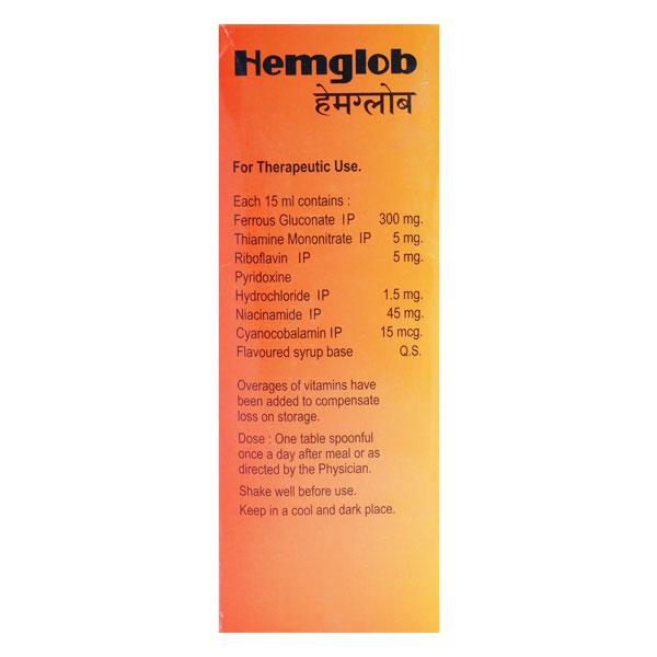 HEMGLOB Mix Fruit Flavour Syrup 200ml - Supplements-Vam