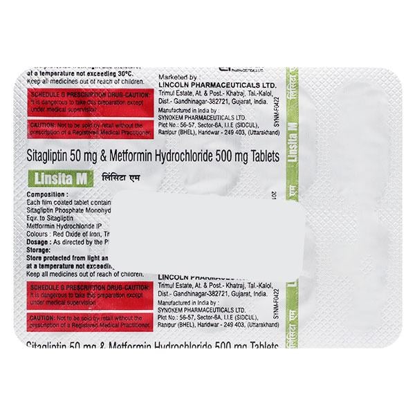 LINSITA M Tablet 10's - Diabetes-Ant