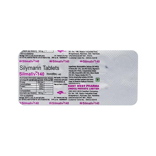 Silmaliv 140mg Tablet 10'S - Liver Disease