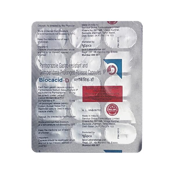 BLOCACID D Capsule 15's - Ulcer/Reflux/Flatulence-Aaa
