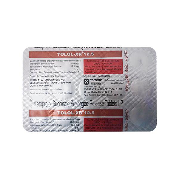 TOLOL XR 12.5 Tablet 15's - Hypertension-Bet