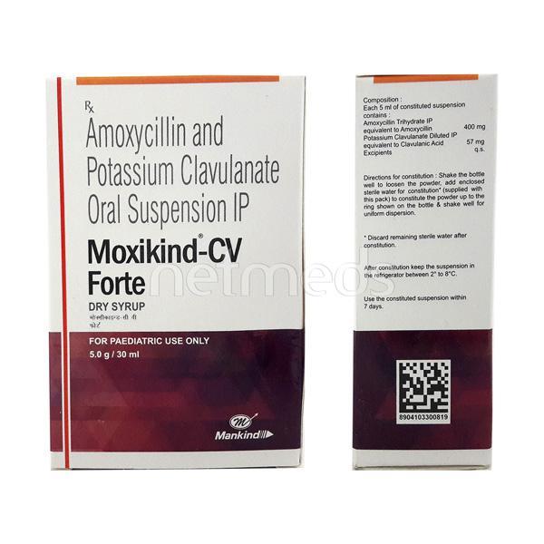 Moxikind CV Forte Dry Syrup 30ml - Bacterial Infections-Pen