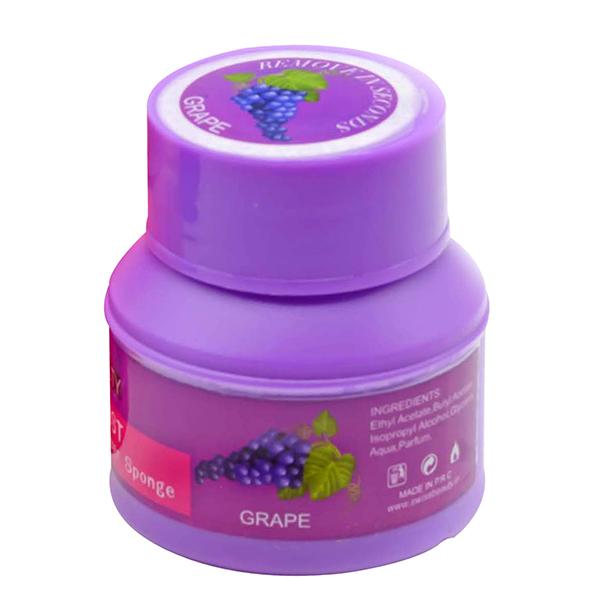 Netmeds | Swiss Beauty Dip & Twist Nail Lacquer Remover Sponge - Grape 30 ml