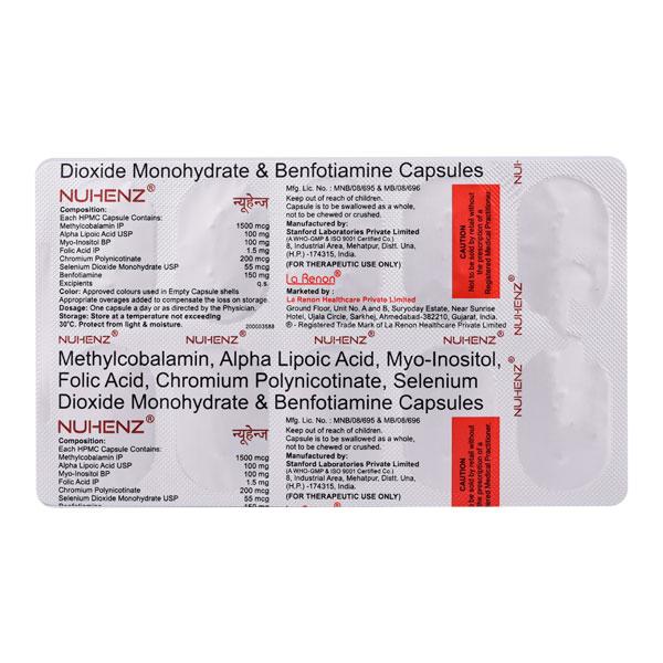 NUHENZ Capsule 10's - Supplements-Vam