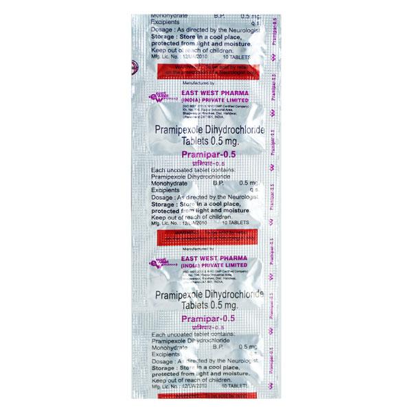 Netmeds | Pramipar 0.5mg Tablet 10'S