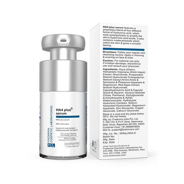 Fixderma Cosmetic Laboratories 5 Percent Hyaluronic Acid HA4 Plus Serum for Dry Skin 15 ml - Face Serum