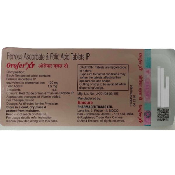 OROFER XT Tablet 15's - Iron Supplement/Anaemia-Vma