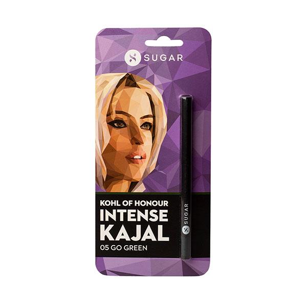 Netmeds | Sugar Cosmetics Kohl of Honour Intense Kajal - 05 Go Green (Single Blister) 0.30gm
