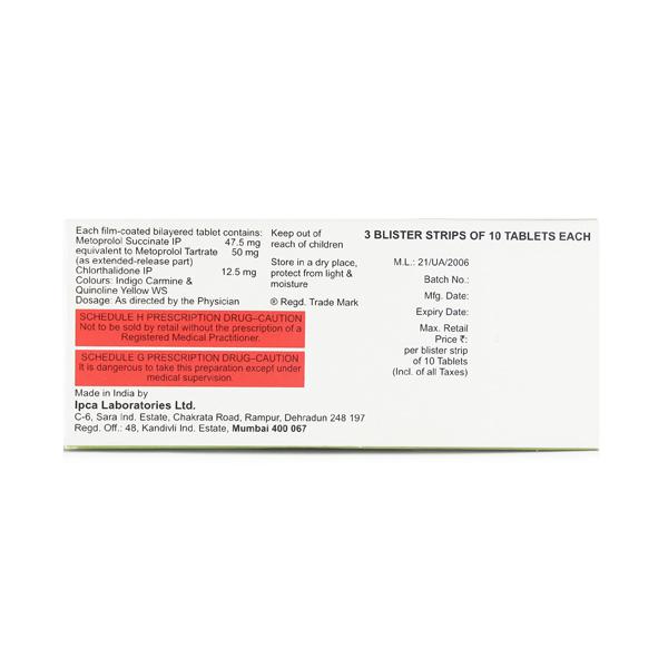 Vinicor D 50mg Tablet 10'S - Hypertension-Bet
