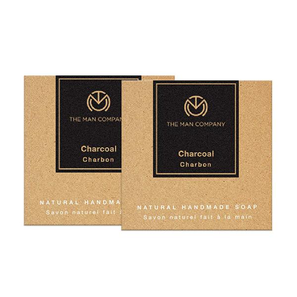 The Man Company Natural Premium Charcoal Soap-Set Of -2 1's - Soaps