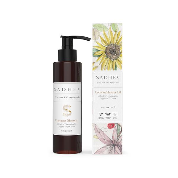Sadhev- Coconut Shower Oil 200 ml - Shower Gels & Body Wash