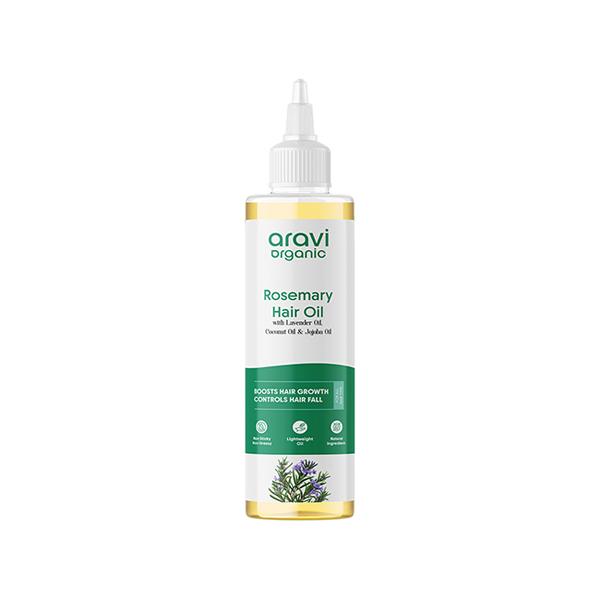 Netmeds | Aravi Organic 100% Pure Rosemary Lavender Hair Growth Carrier Hair Oil 200 ml