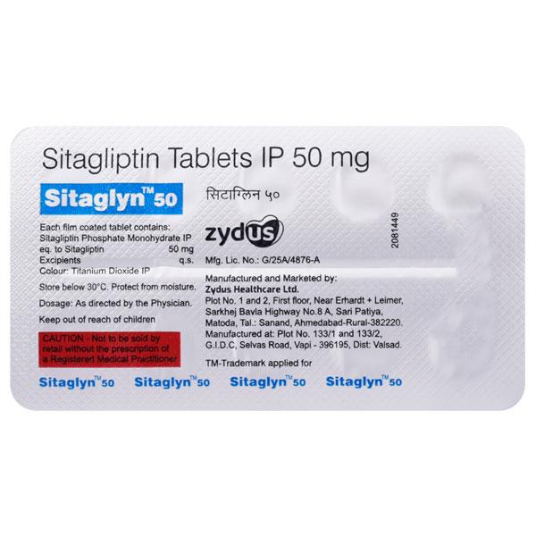 SITAGLYN 50 Tablet 10's - Diabetes-Ant
