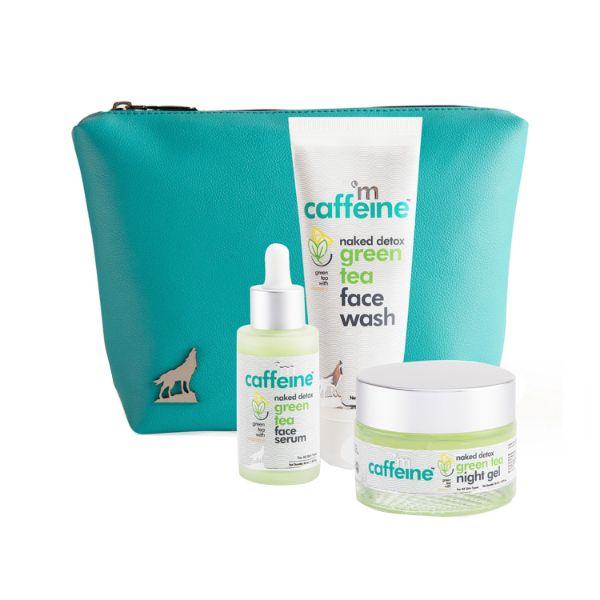 Netmeds | mCaffeine Green Tea Breakout Care Kit (AM & PM) 190 ml