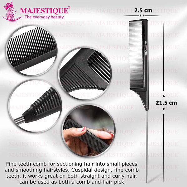 Majestique steel tail pin comb - Multi-Stylers