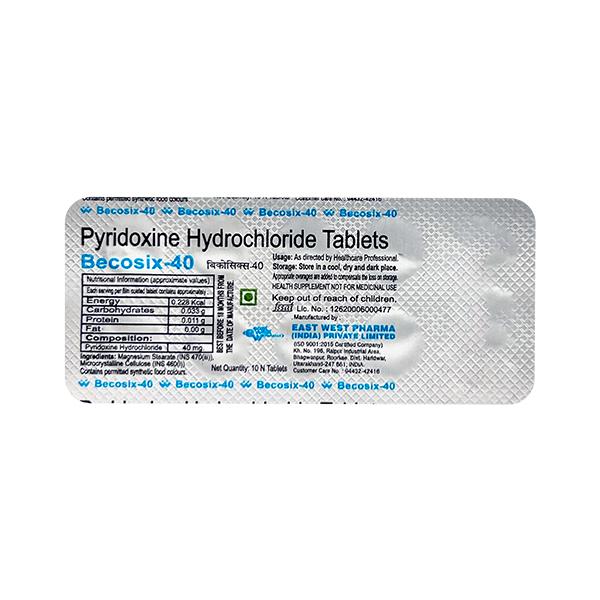 Netmeds | Becosix 40mg Tablet 10'S