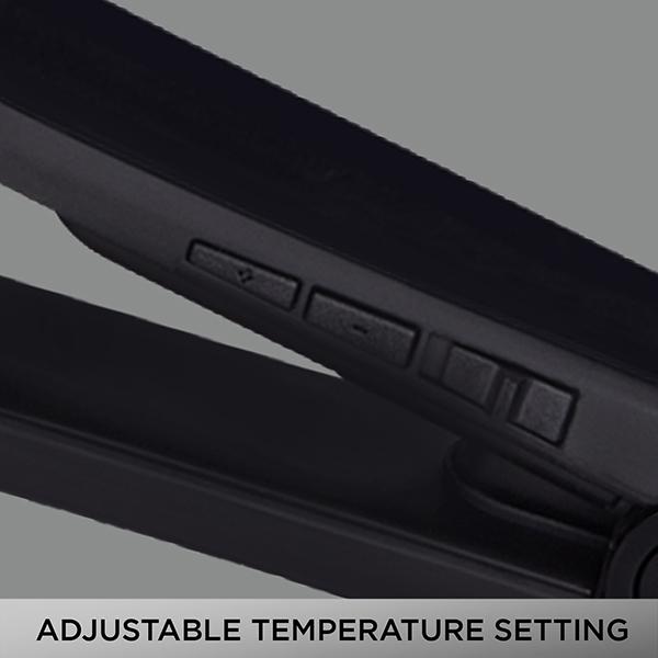 VEGA Keratin Glow Hair Straightener With Temperature Control and Ceramic Coated Long Floating Plates (VHSH-21) Black 1 gm - Straighteners