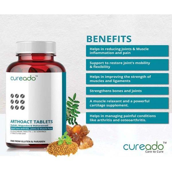 Cureado Arthoact Vegetarian Tablet 60's - General Health