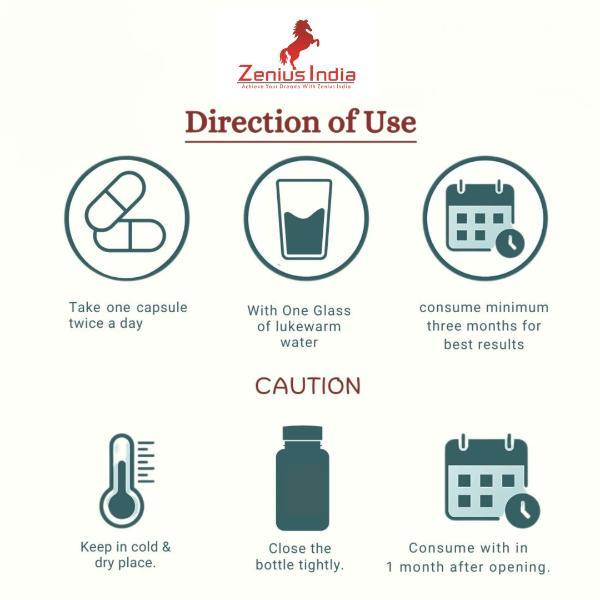 Zenius Zinga Lala Capsule with Gold & Kesar (Recommended Age 50 - 70) 30's - Other Supplements