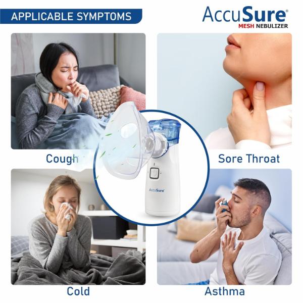 AccuSure Portable Mesh Nebuliser Machine (P02) 1's - Blood Pressure Monitors