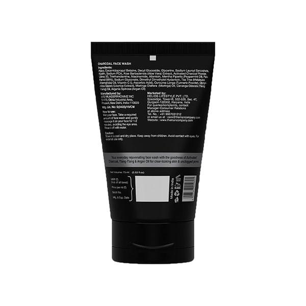 The Man Company Deep Cleansing Charcoal & Ylang - Ylang Face Wash 75ml - Face Washes