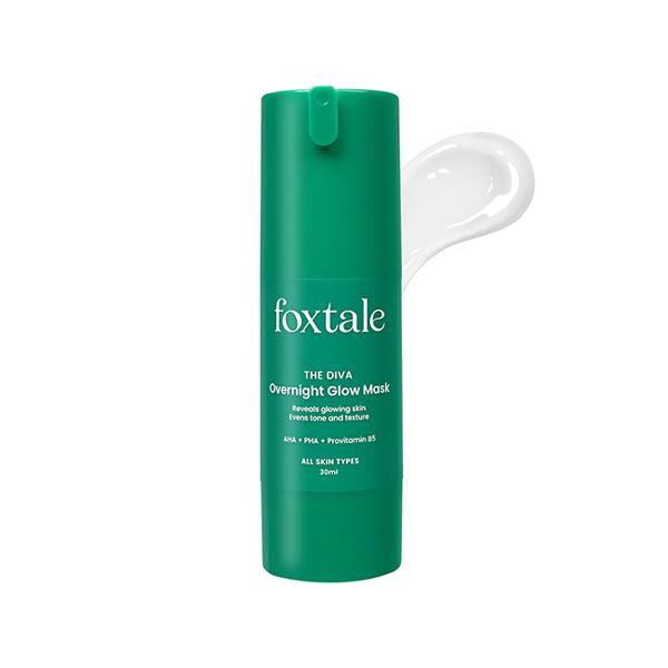 Netmeds | Foxtale The Diva Over Night Glow Mask, Aha, Pha and Provitamin B5, All Skin Types 30 ml